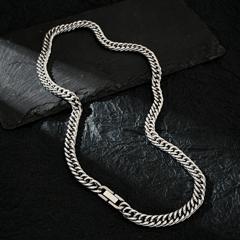 Men Accessories Neck Chain - 남성 여성을위한 7 MM 스테인레스 스틸