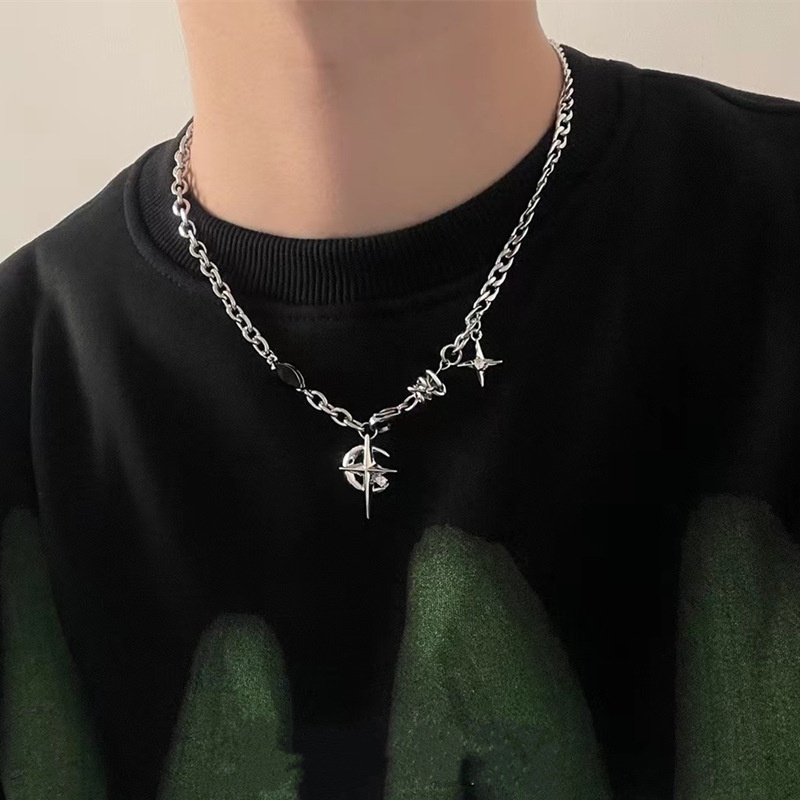 Men Accessories Neck Chain - 2023 한국 패션 고스 펑크 문