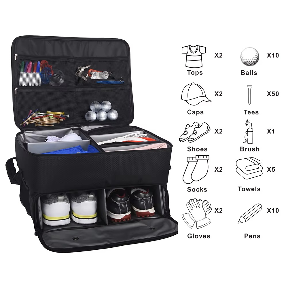골프 트렁크 정리함 옥스포드 신발 수납칸 방수 대용량  - Travel Organizer Men 리뷰 및 가격