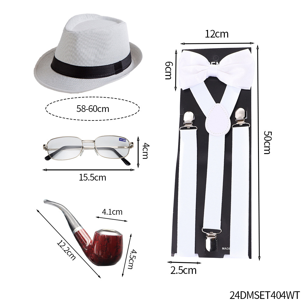 1920년대 남성 개츠비 갱스터 의상 노인 코스튬 할아 - Men'S Accessories In The 1920S 리뷰 및 가격