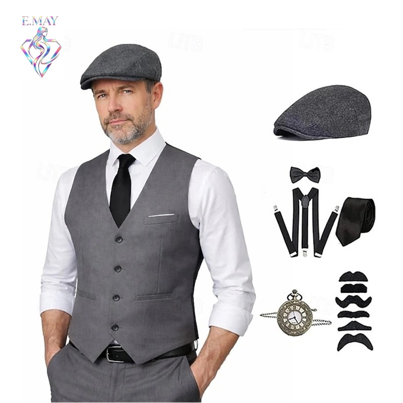 플러스 사이즈 남성용 1920년대 로어링 개츠비 갱스터 - Men'S Accessories In The 1920S 리뷰 및 가격
