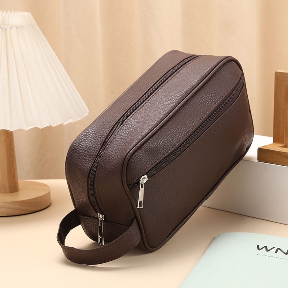 휴대용 대용량 남성용 화장품 가방, 여행용 PU 가죽  - Travel Organizer Men 리뷰 및 가격