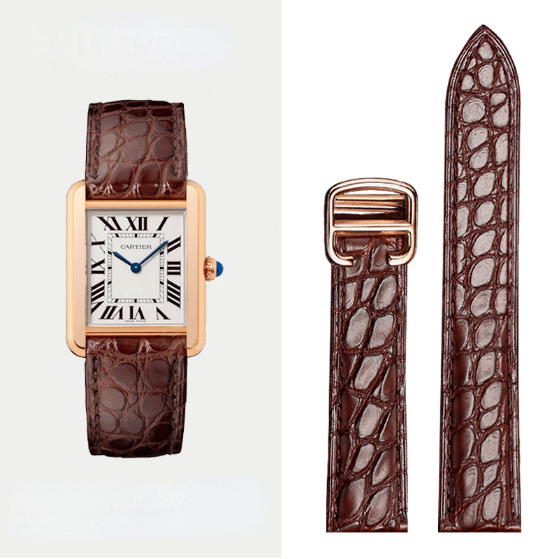 남성용 진짜 가죽 시계 스트랩, Cartier 탱크 블 - Men'S Accessories London 리뷰 및 가격